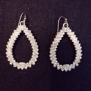 Elegant Silver Teardrop Earrings